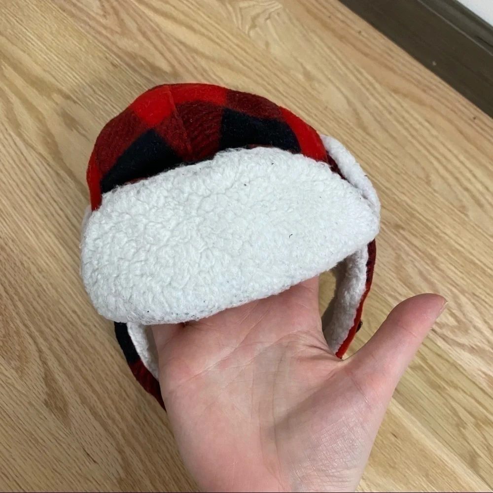 Eskimo Buffalo Plaid Hat Sz 2-4 Red Black